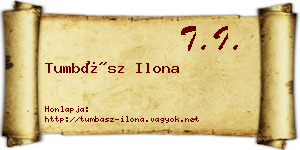 Tumbász Ilona névjegykártya